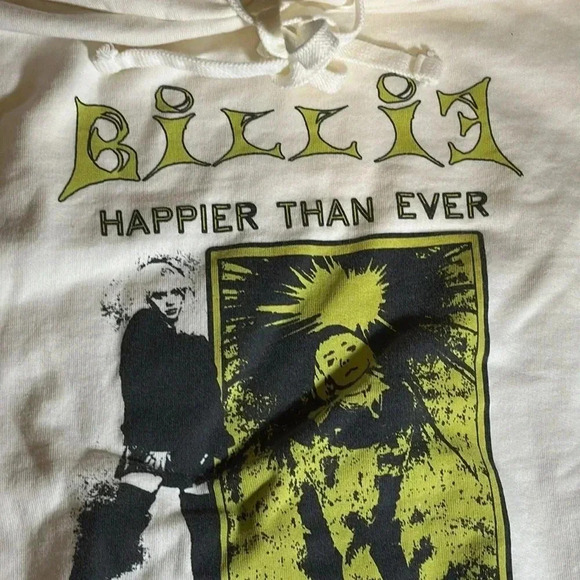 2022 Billie Eilish Happier Than Ever World Tour Hoodie Sweatshirt Small - Picture 3 of 11